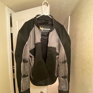 Biker shell jacket with guards